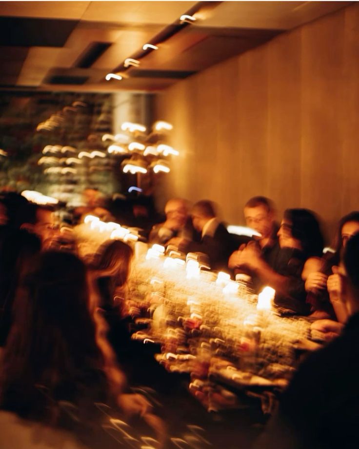 A long table by candlelight